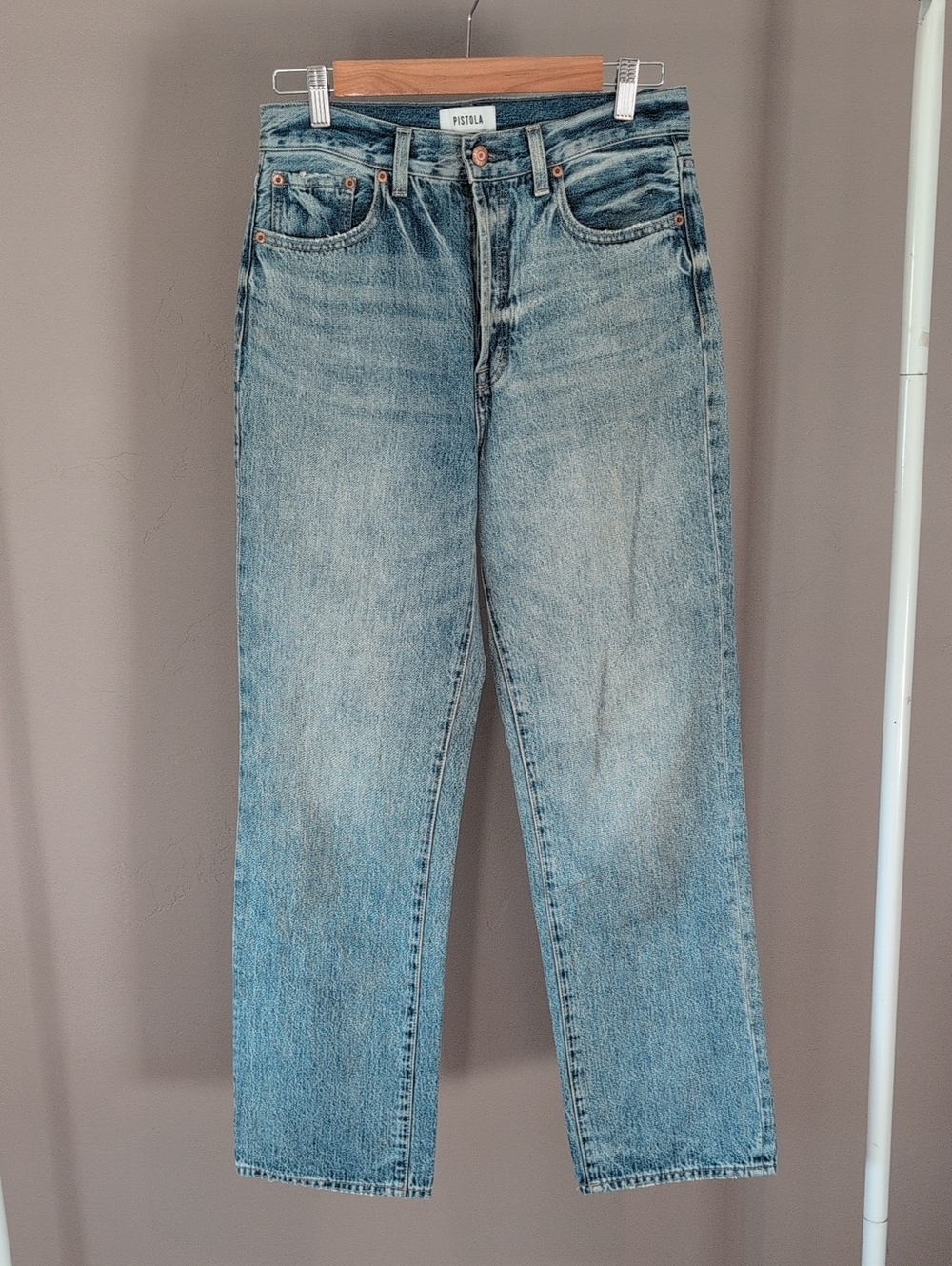 Pistola Cassie Straight Leg Denim Jeans